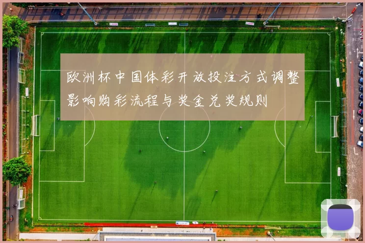 欧洲杯中国体彩开放投注方式调整影响购彩流程与奖金兑奖规则